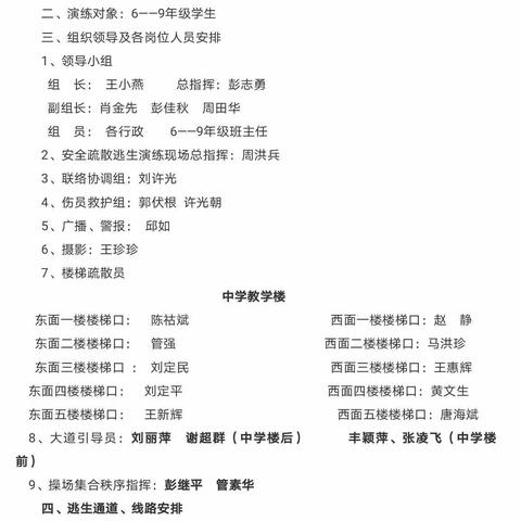 城北学校2021年地震（消防）安全逃生疏散演练