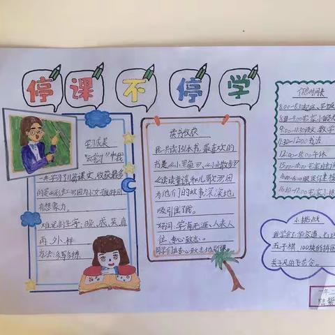 北重六小一年二班 停课不停学【六周“宅家自主学习”】总结展示