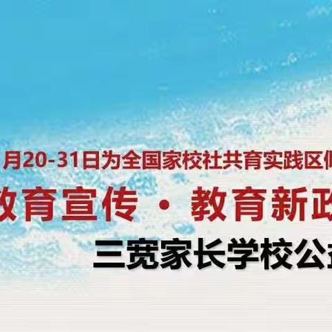 “三宽”家长学校家庭教育公益活动心得体会