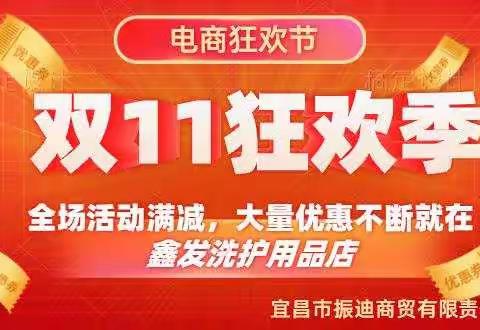 【宜昌振迪公司】双11线上火力全开，震撼开启