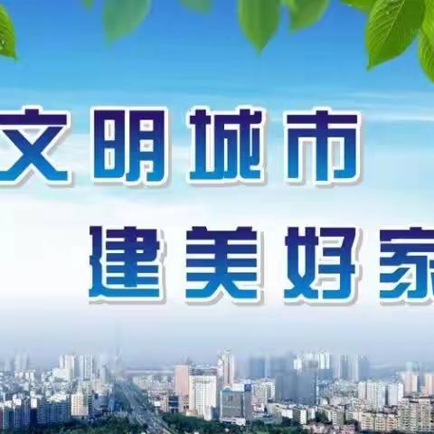助力创城      武小志愿者在行动