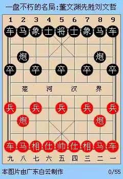 棋坛天才杰作，一盘不朽名局