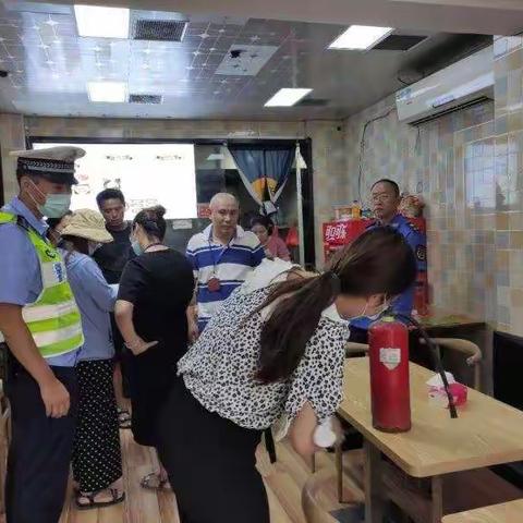 新港街道开展校园周边环境专项整治工作暨夏季高温消防安全大检查
