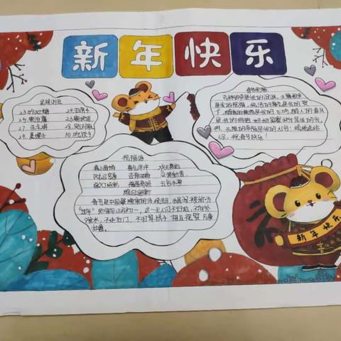 榆次九中170班春节小报集锦