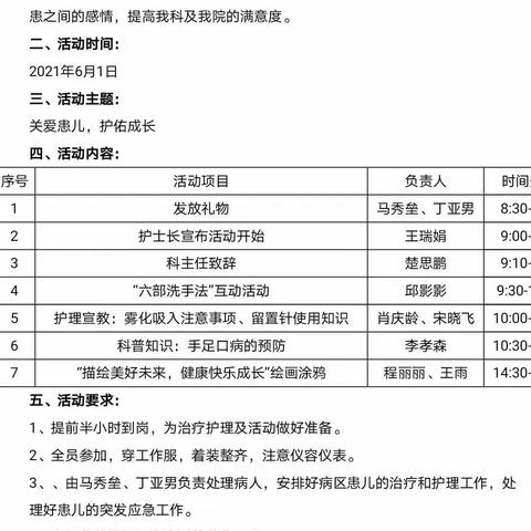 “关爱患儿，护佑成长”                   阳信县人民医院儿科庆六一活动纪实