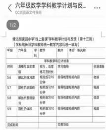 “战疫情 线上复课”塘沽胡家园小学数英学科、组第十三周工作简报