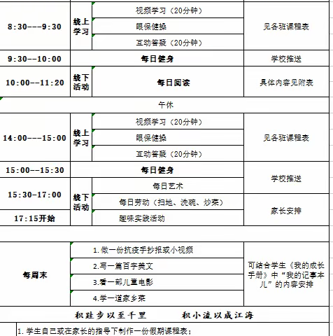 向阳而生 不负春光——齐鲁园小学2020级3班线上学习记录