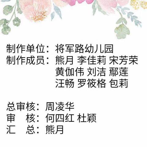 东西湖区将军路幼儿园线上家庭教育指导（1.26）