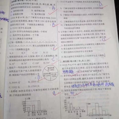 第八小组6月6日数学作业完成情况如下