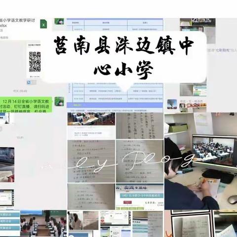 “线”上有约，“研”无止境----记洙边镇中心小学“山东省小学语文实用性阅读与交流学习”线上教学研讨活动