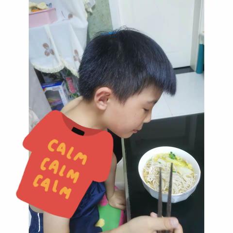 第一次给全家做饭