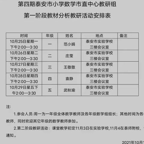 减负提效，教学先行——泰安市小学数学市直中心教研组教材分析教研活动