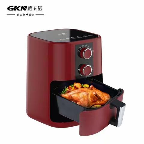 格卡诺5L空气炸锅（红色） GKN-KQZG-4 （新旧款随机发）（包邮）