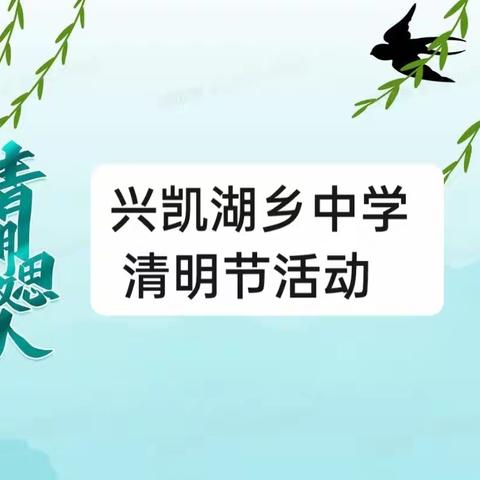 兴凯湖乡中学清明节活动