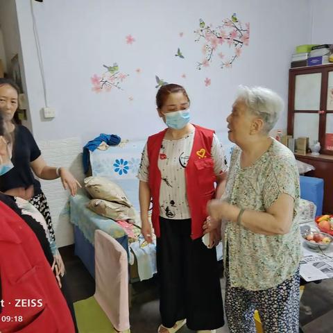 “关爱老人·让爱传递”和北社区志愿者服务队开展走访辖区独居老人活动