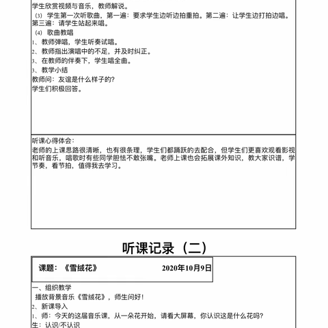 河大音乐学院 于漪澜 1710170214教育实习报告