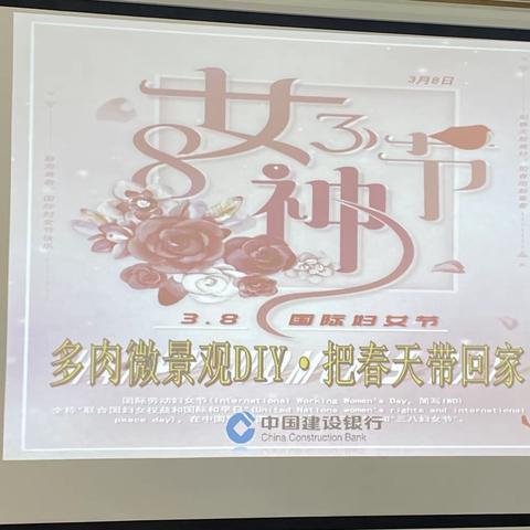 【临渭区支行】女神节/把春天带回家