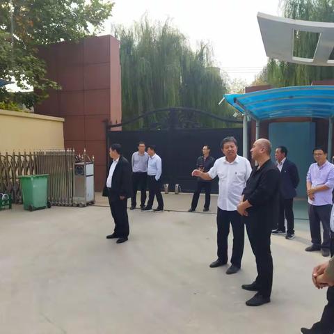北营中学迎接县党建检查