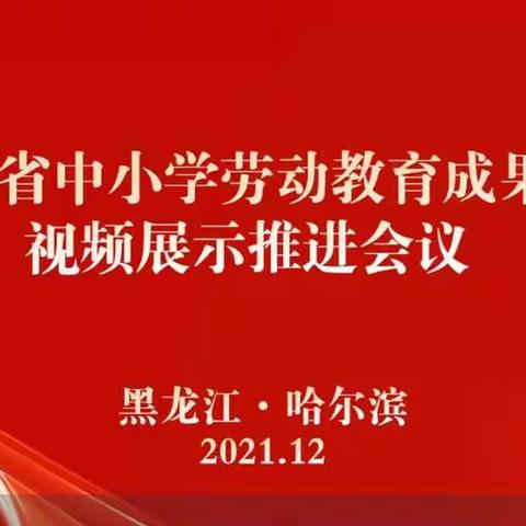 双城区兆麟小学观看学习《黑龙江省中小学劳动教育成果视频展示推进会议》