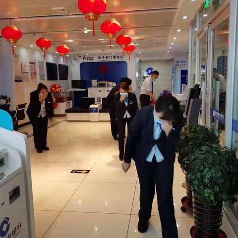 口岸支行消防安全演练