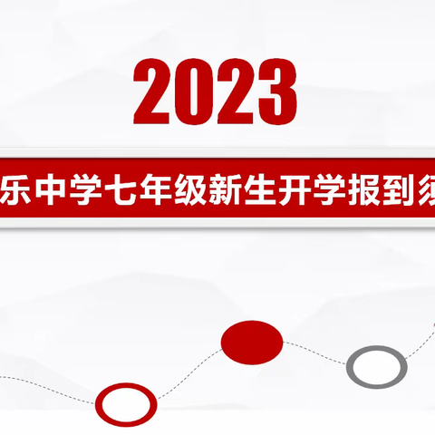 涉县更乐中学七年级新生开学报到须知