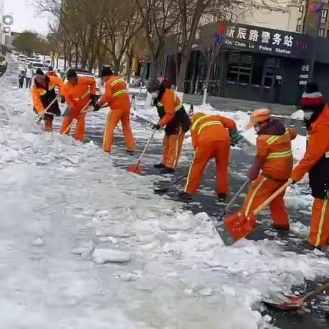 下花园区环境卫生服务中心：以雪为令，闻雪而动——清雪除冰工作纪实