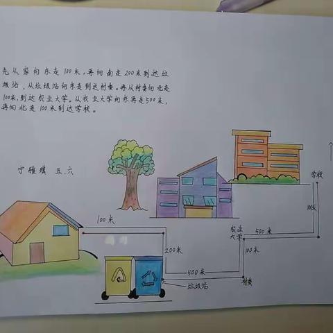 小小图纸大能量，我的路线我做主--温泉路小学五年级线上特色作业