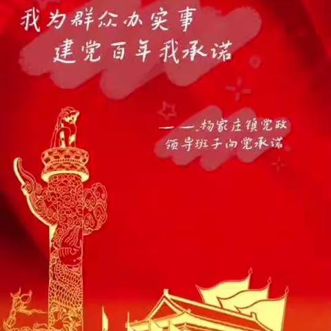 杨家庄镇：建党百年我承诺