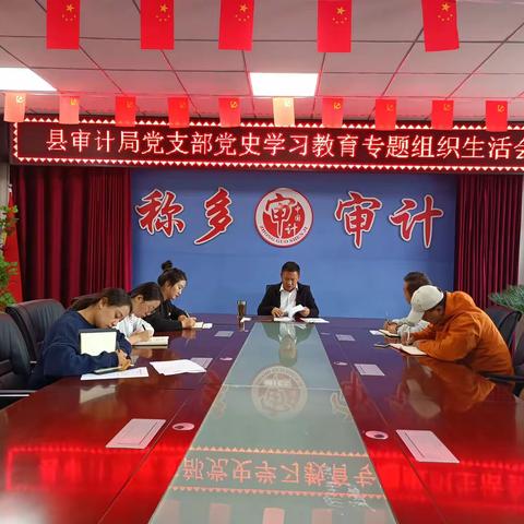 县审计局党支部召开党史学习教育专题组织生活会