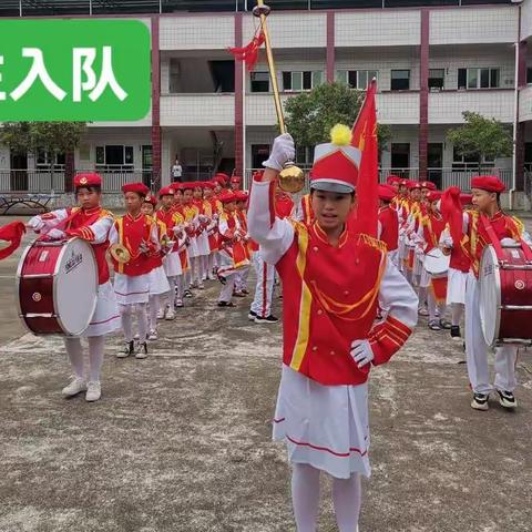 鼓声起，雏鹰飞——2021年华城镇湖田小学少队队入队仪式暨鼓号队展演