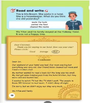 六下 unit2 B read and write