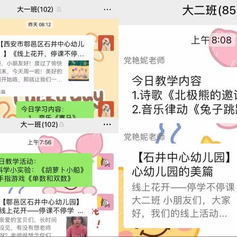 “线上花开  共克时艰”——石井中心园大班组线上教学活动（第十二期）