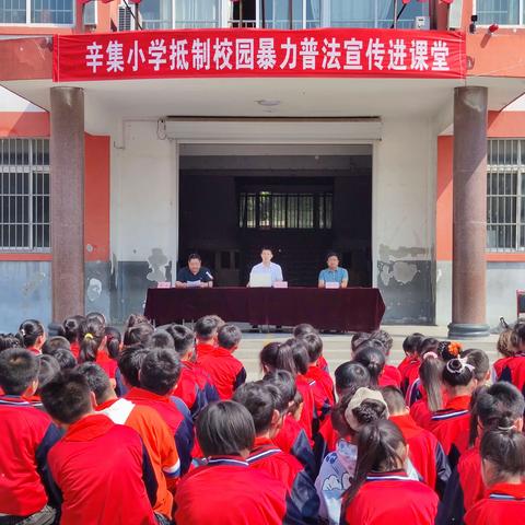 法治教育进校园 护航青春助成长——张汪镇辛集小学抵制校园暴力普法宣传进课堂活动