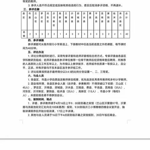 赛课绽放风姿，学习共促成长—记临沂市小学英语优质课评选活动