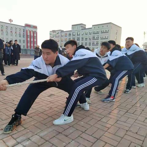 齐心聚力，逐梦扬威----宾县第二中学拔河比赛