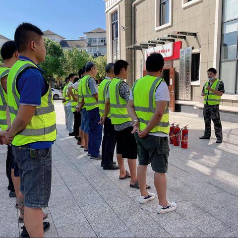 朱家坪社区消防安全培训演练