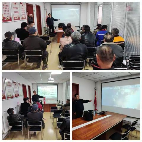 洪家楼街道花园北区社区开展“九小场所”冬季安全知识培训