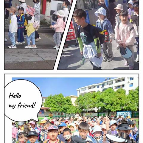 🍀邂逅春天，向阳而生。🐾北关小学一年级的小学生们与春天握手！“夏日炎炎，一起野餐吧”