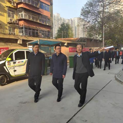 碑林区区长马翔一行调研“西安铁路局南郊棚户区改造项目”