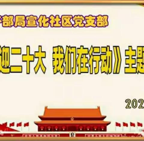 老干局党委离退休干部宣化社区党支部积极开展《喜迎二十大  我们在行动》活动