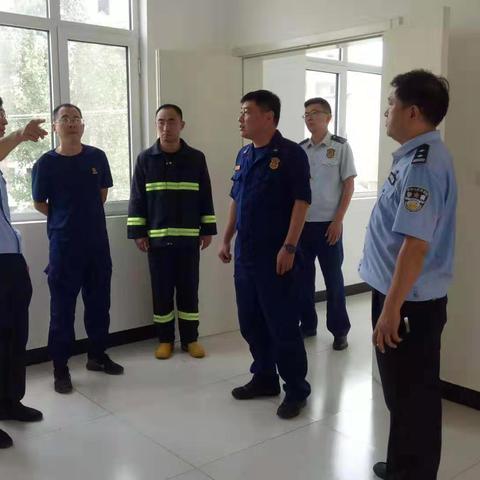 【肥城大队】闫志强同志到肥城边院消防站检查指导工作