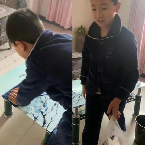 敦煌市第四中学  四年级（1）班       “快乐做家务”