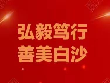 人人动手 净化环境︱白沙镇开展环境大扫除主题活动