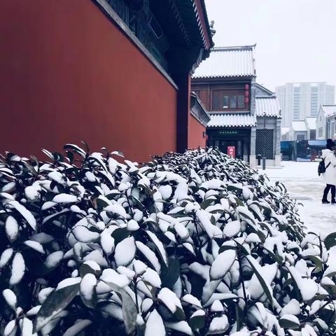 工商银行即墨支行营业部清扫路面积雪、保障客户安全----工行温度暖人心