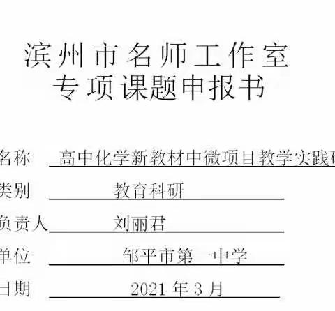 播种正当时——高中化学名师工作室专项课题前期准备工作线上会议纪实