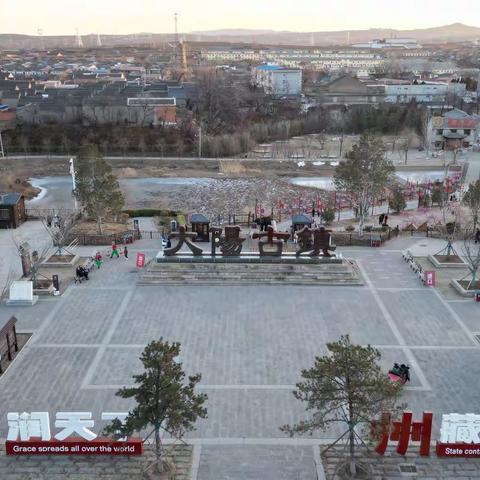 大陽古鎮·停车场·夕阳无限好