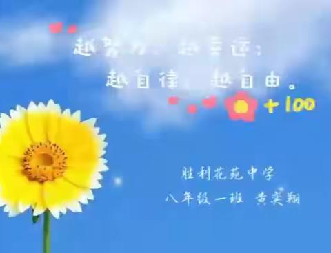 高效居家学习，守候春暖花开——东营市胜利花苑中学线上学习习惯分享（八年级篇）