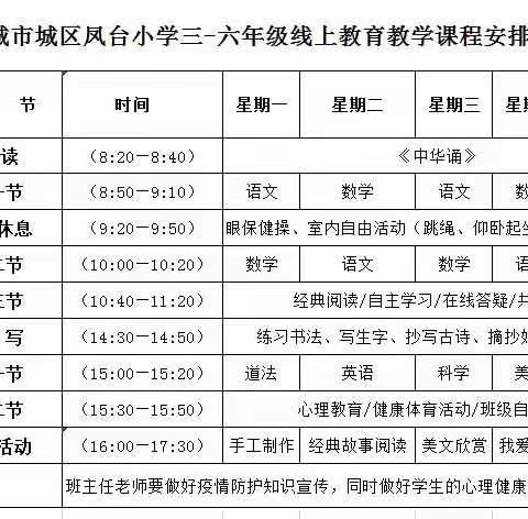 勠力同心共抗疫情，居家学习不忘提升——晋城市城区凤台小学四（2）班居家学习日常