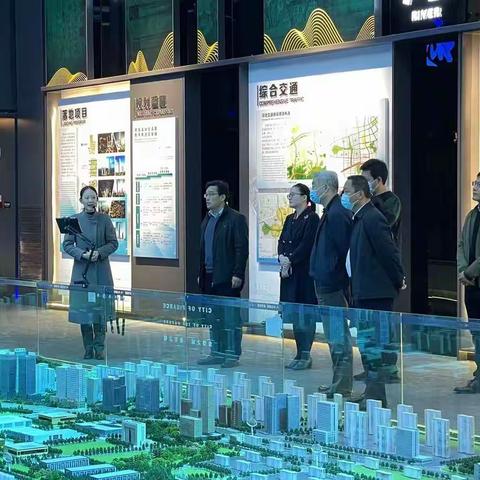 区自贸办迎接市委依法治市办秘书处一行来中央商务区参观考察