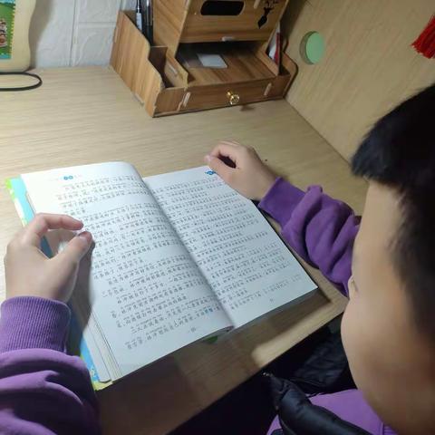 阅读经典，以书压岁。五年级一班，吴涌帆。